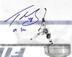 Autographed TYLER KENNEDY "09 SCC"  8x10 Pittsburgh Penguins Photo