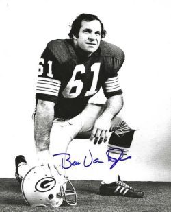 Autographed BRUCE VAN DYKE 8X10 Green Bay Packers Photo