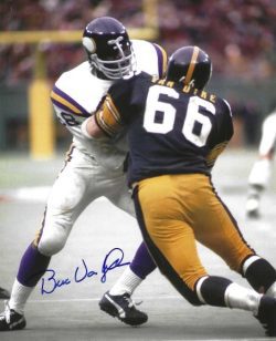 Autographed BRUCE VAN DYKE 8X10 Pittsburgh Steelers Photo