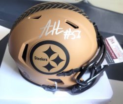 Autographed ALEX HIGHSMITH Pittsburgh Steelers Mini Helmet JSA