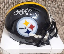 Autographed LOUIS LIPPS "ROY 84 Pittsburgh Steelers Mini Helmet