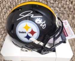 Autographed JAYLEN WARREN Pittsburgh Steelers Mini Helmet JSA