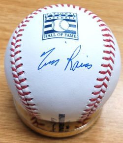 Autographed Tim Raines Official Hall of Fame Logo Major League Baseball