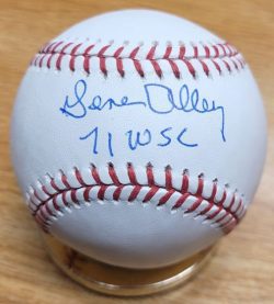 Autographed GENE ALLEY "71 WSC" Rawlings Official Major League Baseball