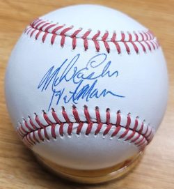 Autographed Mike Easler "Hitman" Rawlings Official Major League Baseball