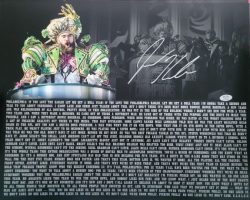 Autographed JASON KELCE Philadelphia Eagles 16x20 Photo -PSA Witness