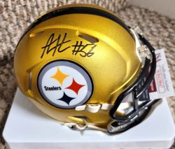 Autographed ALEX HIGHSMITH Pittsburgh Steelers Mini Helmet JSA