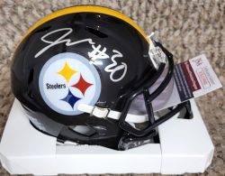 Autographed JAYLEN WARREN Pittsburgh Steelers Mini Helmet JSA