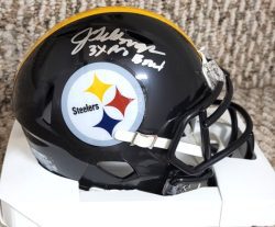 Autographed JASON GILDON "3X Pro Bowl" Pittsburgh Steelers Mini Helmet