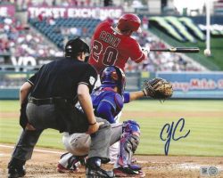 AUTOGRAPHED C.J. CRON 8X10 Los Angeles Angels Photo MLB