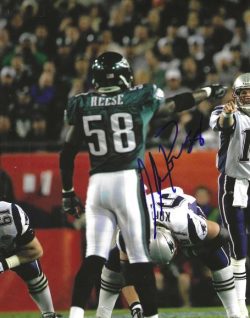 Autographed IKE REESE 8X10 Philadelphia Eagles Photo