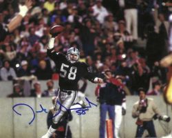 Autographed JACK SQUIREK  8x10 Oakland Raiders photo