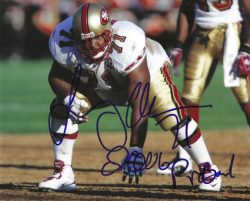 Autographed  LARRY ALLEN 8X10 San Francisco 49'ers Photo