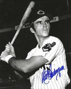 AUTOGRAPHED KURT BEVACQUA 8x10 Cleveland Indians Photo