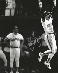 AUTOGRAPHED KURT BEVACQUA 8x10 San Diego Padres photo