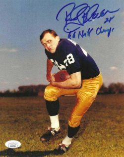 Autographed ROCKY BLEIER "66 Nat'l Champs" 8X10 Notre Dame Photo JSA