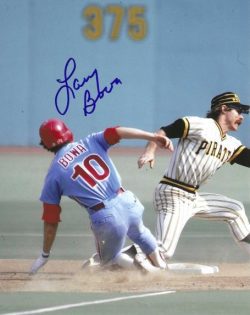 AUTOGRAPHED LARRY BOWA 8X10 Philadelphia Phillies Photo