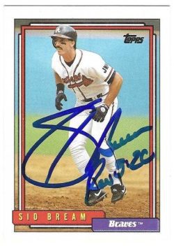 Autographed SID BREAM Atlanta Braves 2005 Topps All Time Fan Favorites Card