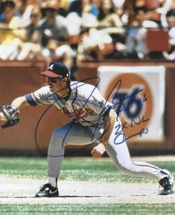 Autographed SID BREAM "2x NL Champs" 8X10 Atlanta Braves Photo