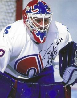 Autographed JACQUES CLOUTIER 8x10 Quebec Nordiques Photo