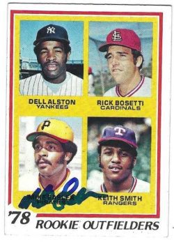 Autographed MIKE EASLER Pittsburgh Pirates 1978 Topps Card