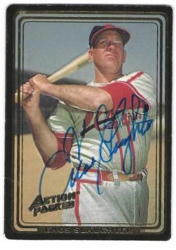 Autographed  ENOS SLAUGHTER St. Louis Cardinals 1992 Action Packed Card