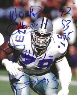 Autographed ERIK WILLIAMS 8X10 Dallas Cowboys photo