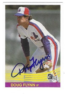 Autographed DOUG FLYNN Montreal Expos 1984 Donruss Card