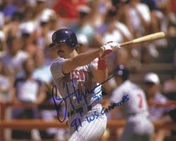 AUTOGRAPHED BRIAN HARPER "91 WS Champs" 8X10 Minnesota Twins photo