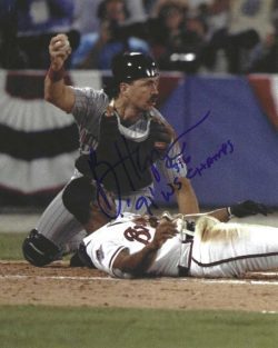 AUTOGRAPHED BRIAN HARPER "91 WS Champs" 8X10 Minnesota Twins photo