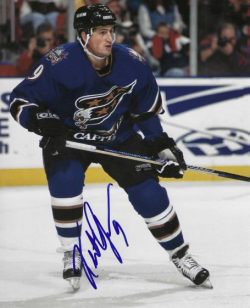 Autographed KEITH JONES 8X10 Washington Capitals Photo