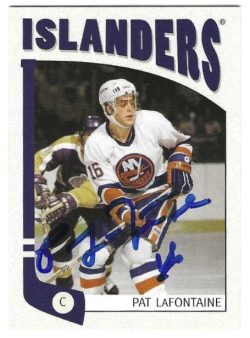 Autographed PAT LAFONTAINE New York Islanders 2004-05 In the Game Card