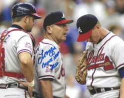 AUTOGRAPHED LEO MAZZONE "Braves HOF 2022" 8X10 Atlanta Braves photo