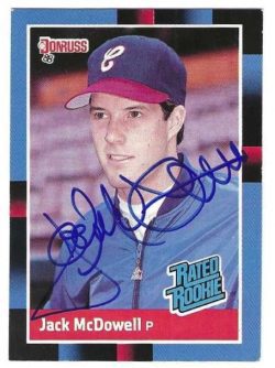 Autographed JACK MCDOWELL Chicago White Sox 1988 Donruss Card