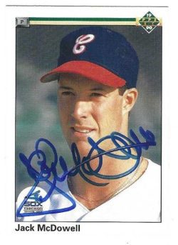 Autographed JACK MCDOWELL Chicago White Sox 1990 Upper Deck Card