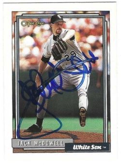 Autographed JACK MCDOWELL Chicago White Sox 1992 O-Pee-Chee Card