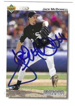Autographed JACK MCDOWELL Chicago White Sox 1992 Upper Deck Card