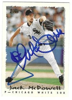 Autographed JACK MCDOWELL Chicago White Sox 1995 Topps Card
