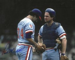 AUTOGRAPHED PAUL MIRABELLA 8x10 Texas Rangers Photo