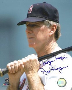 AUTOGRAPHED JOE MORGAN 8X10 Boston Red Sox photo