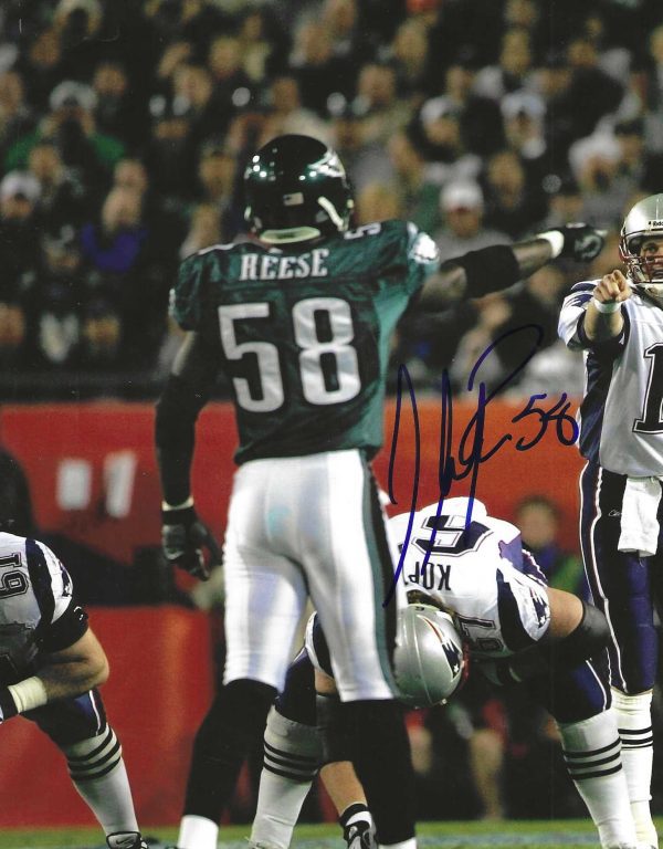 Autographed IKE REESE 8X10 Philadelphia Eagles Photo