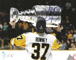 Autographed CARTER ROWNEY 8x10 Pittsburgh Penguins Photo