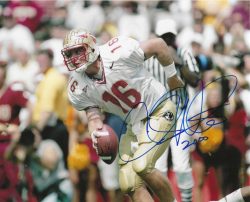 Autographed CHRIS WEINKE 8X10 Florida State Seminoles Photo