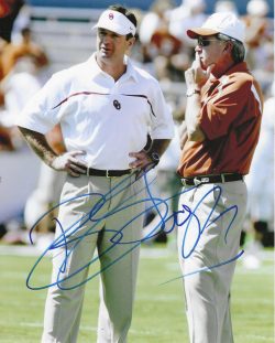 Autographed BOB STOOPS Oklahoma Sooners 8x10 Photo