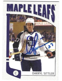 Autographed DARRYL SITTLER  Toronto Maple Leafs 2004-05 In the Game Card