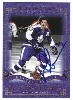 Autographed DARRYL SITTLER Toronto Maple Leafs 2004-05 Upper Deck Legends Classics Card