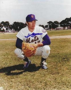 AUTOGRAPHED JOHN STEARNS 8X10 New York Mets photo