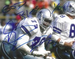 Autographed ERIK WILLIAMS 8X10 Dallas Cowboys photo