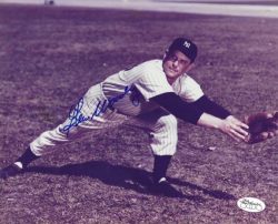 AUTOGRAPHED  GENE WOODLING 8x10 New York Yankees Photo JSA