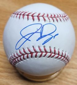 Jermaine Dye Autographed Official Major League Baseball